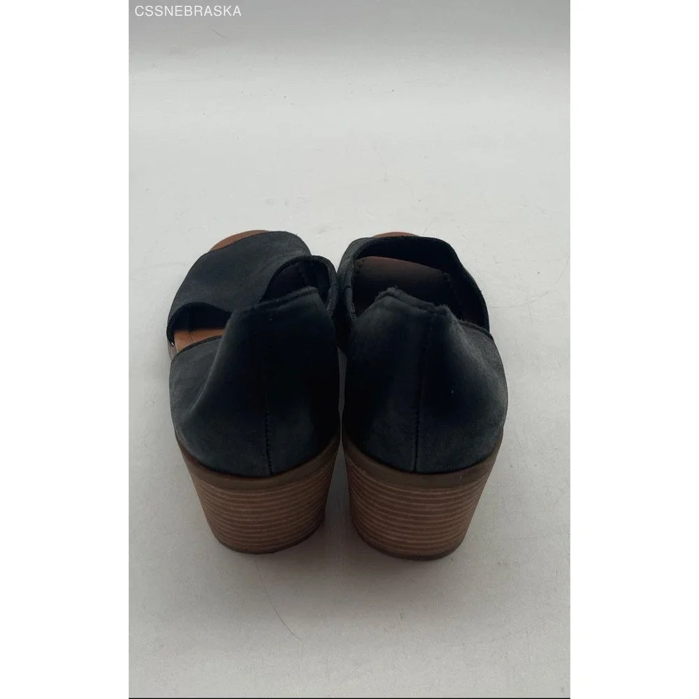 Lucky Brand Black Leather Mule Heels - Size 8.5M‎
